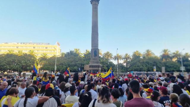 Cientos de venezolanos se concentraron en A Coruña