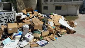 Basura acumulada en A Coruña