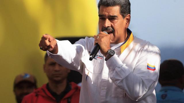Nicolás Maduro este sábado en un acto en Caracas.