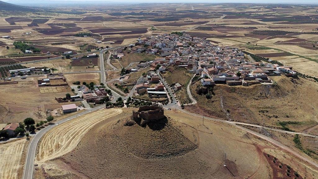 Vista aérea de la Alhambra de Ciudad Real.