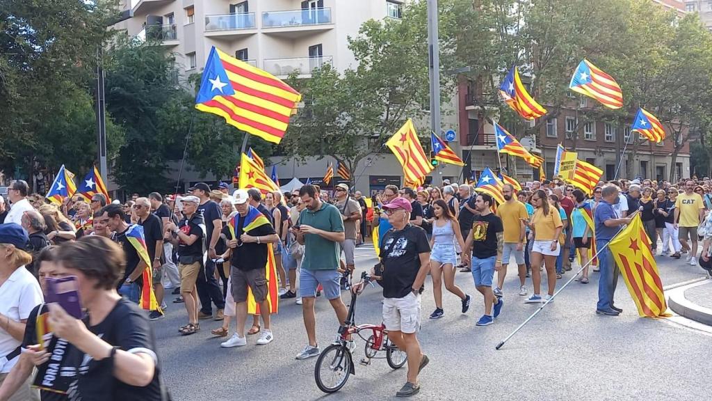 Manifestación por el día la diada de 2023.