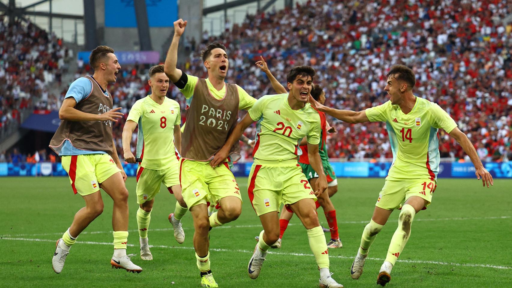 Juanlu celebra su gol anotado en el tramo final.