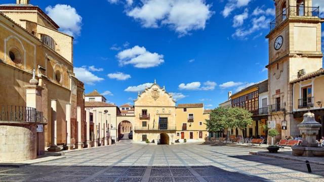 La plaza de Chinchilla de Montearagón. Foto: Turismo CLM.