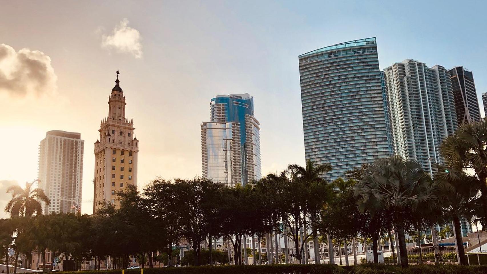 Vista de la ciudad de Miami.