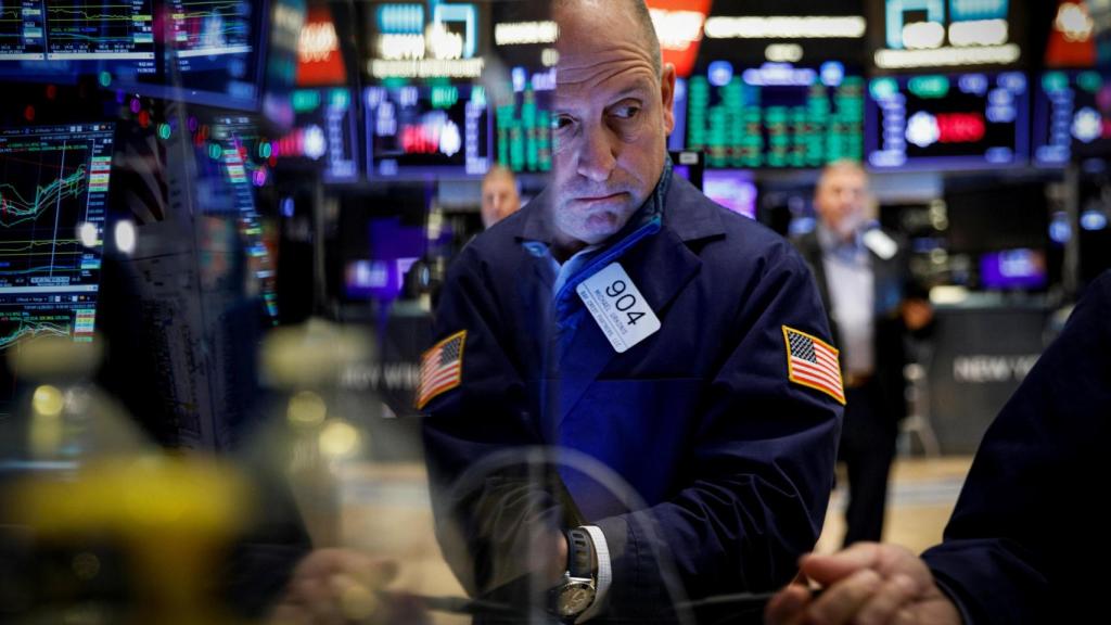 Un operador bursátil en Wall Street.