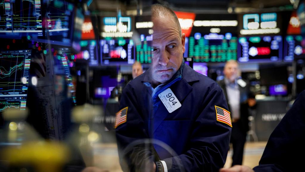 Un operador bursátil en Wall Street.