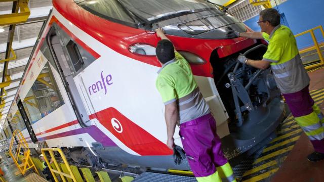 Trabajadores de Renfe.