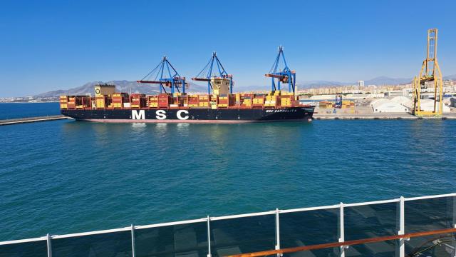 MSC Cargo en el Puerto de Málaga.