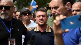 Tommy Robinson, el agitador 'ultra' en una foto de archivo.