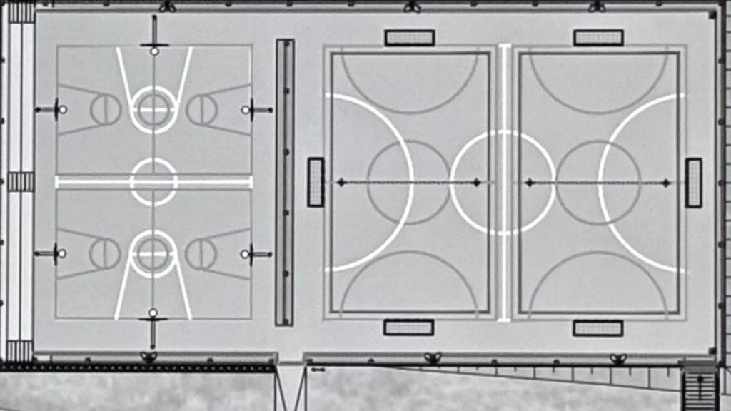 Proyecto de la pista multideporte de Os Rosales