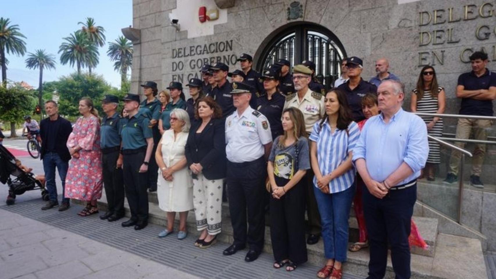 Minuto de silencio en A Coruña por Mercedes.