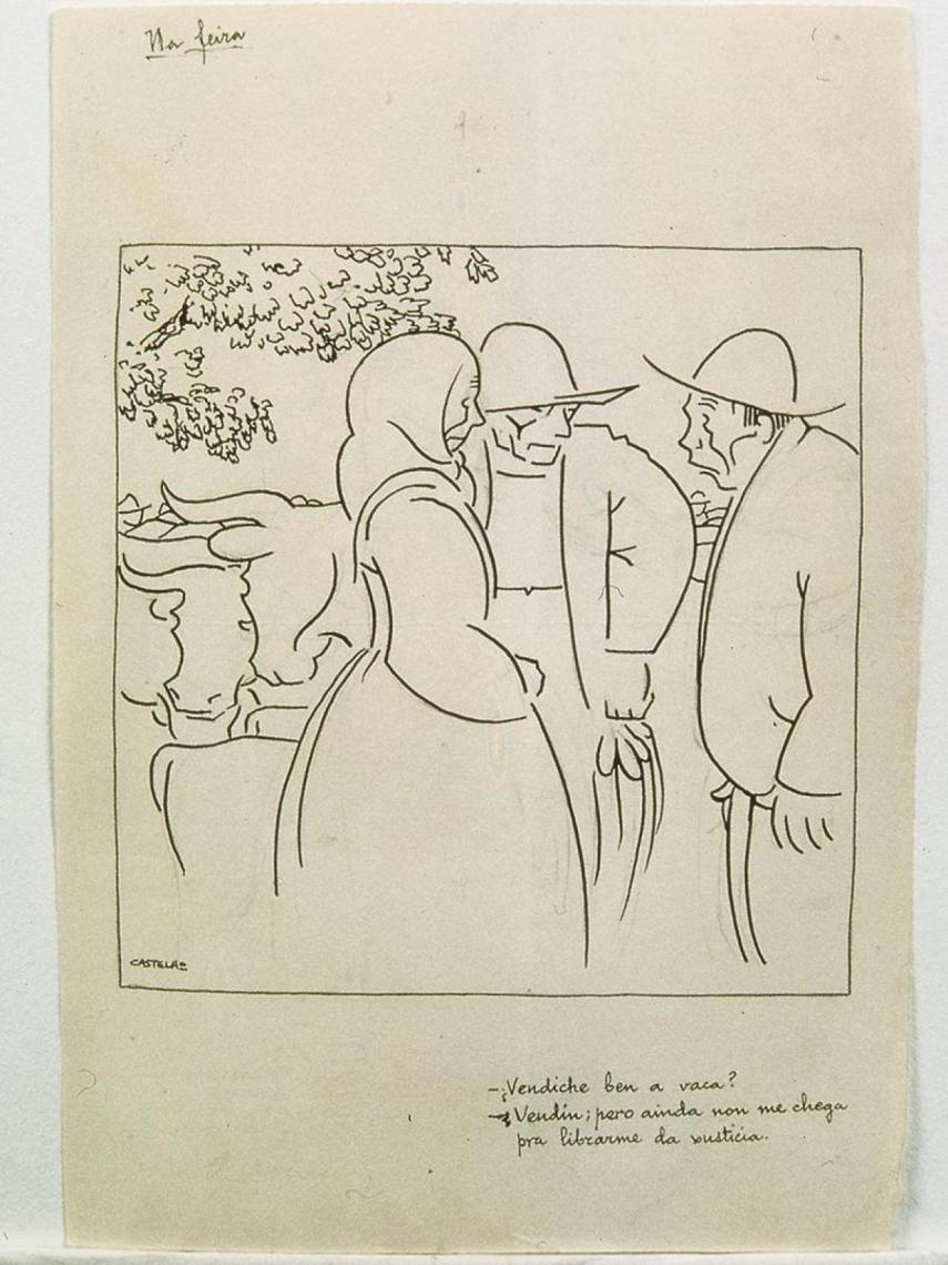 Na feira, Castelao (Alfonso Daniel Rodríguez Castelao), 1922/24.