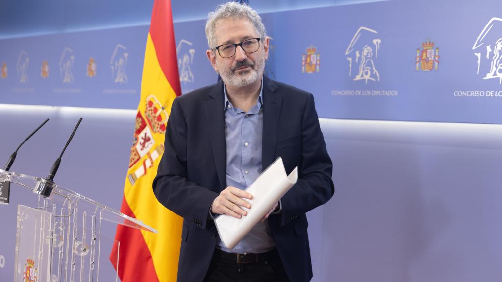 Carlos Martín, de Sumar, en el Congreso.