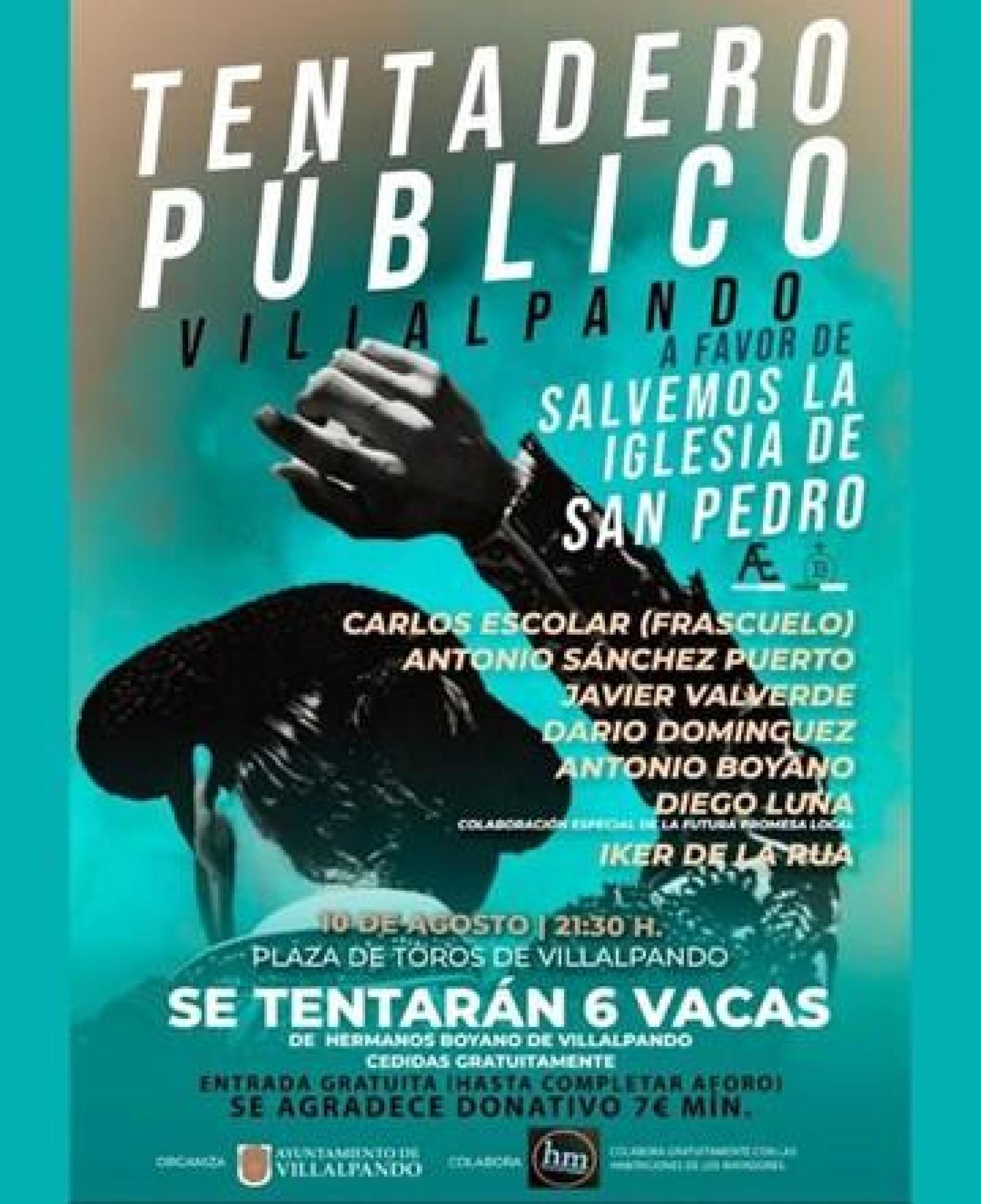 Cartel del tentadero de Villalpando