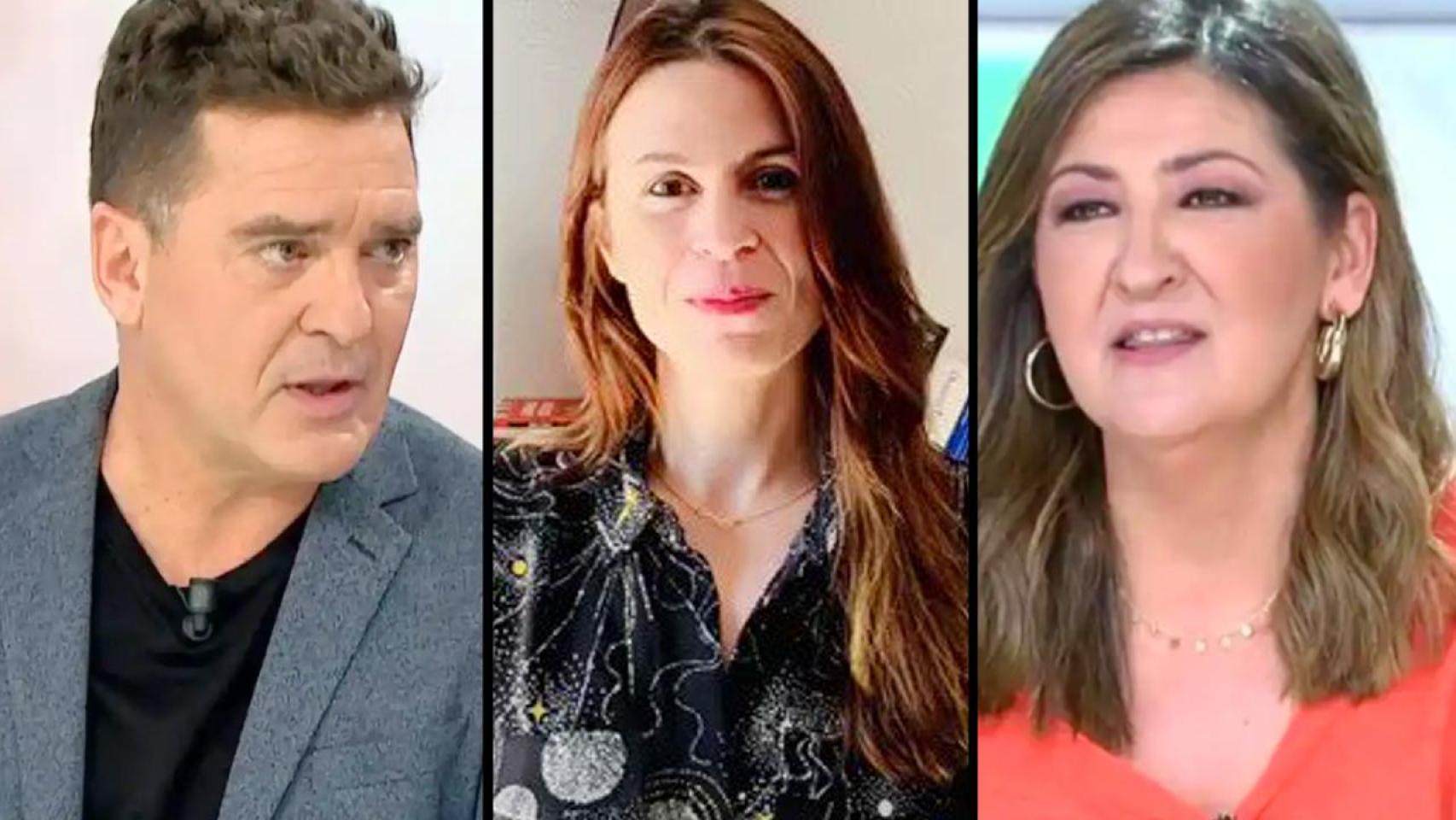 Los periodistas Carlos Quílez, Beatriz Osa y Cruz Morcillo