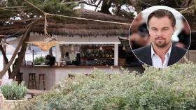 Una foto de Leonardo DiCaprio y del restaurante de Ibiza.