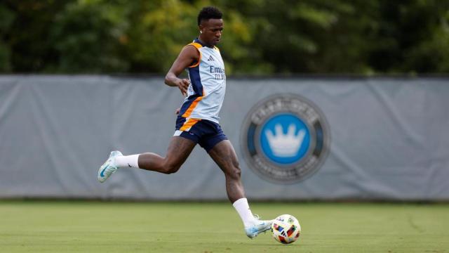 Vinicius, durante la pretemporada con el Real Madrid