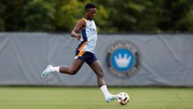 Vinicius, durante la pretemporada con el Real Madrid