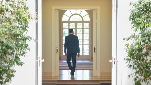 Pedro Sánchez, presidente del Gobierno, en el Palacio de La Moncloa.