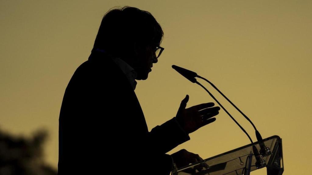 Carles Puigdemont, en una imagen durante la última campaña para las elecciones catalanas.