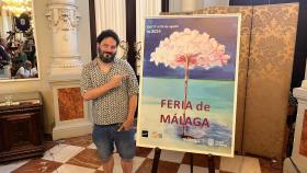 El Kanka en el acto de presentación del pregón en el Ayuntamiento de Málaga
