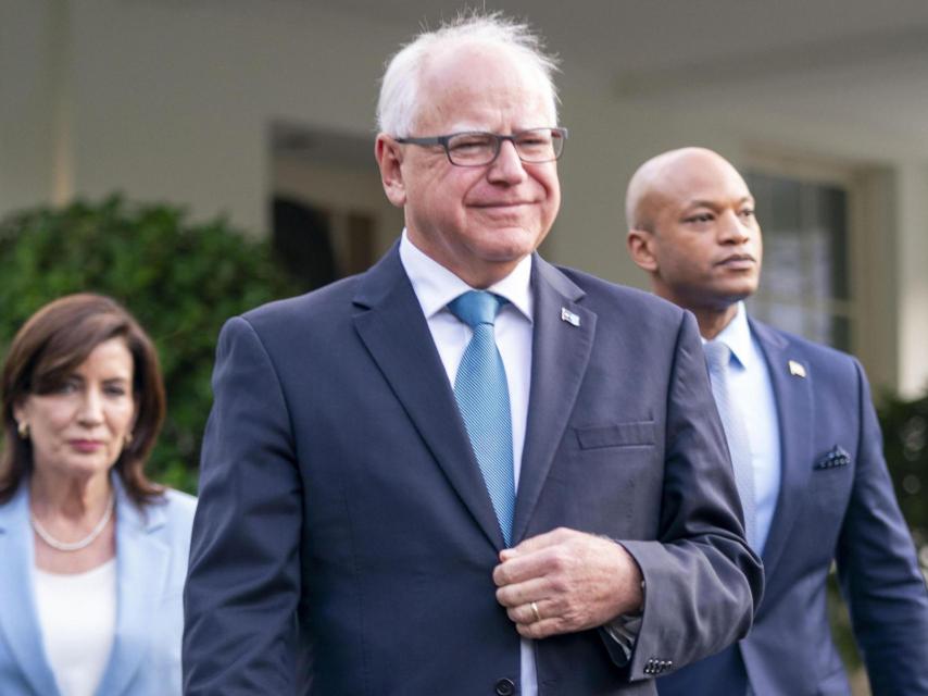 El gobernador de Minnesota Tim Walz, candidato a la vicepresidencia de los Estados Unidos.