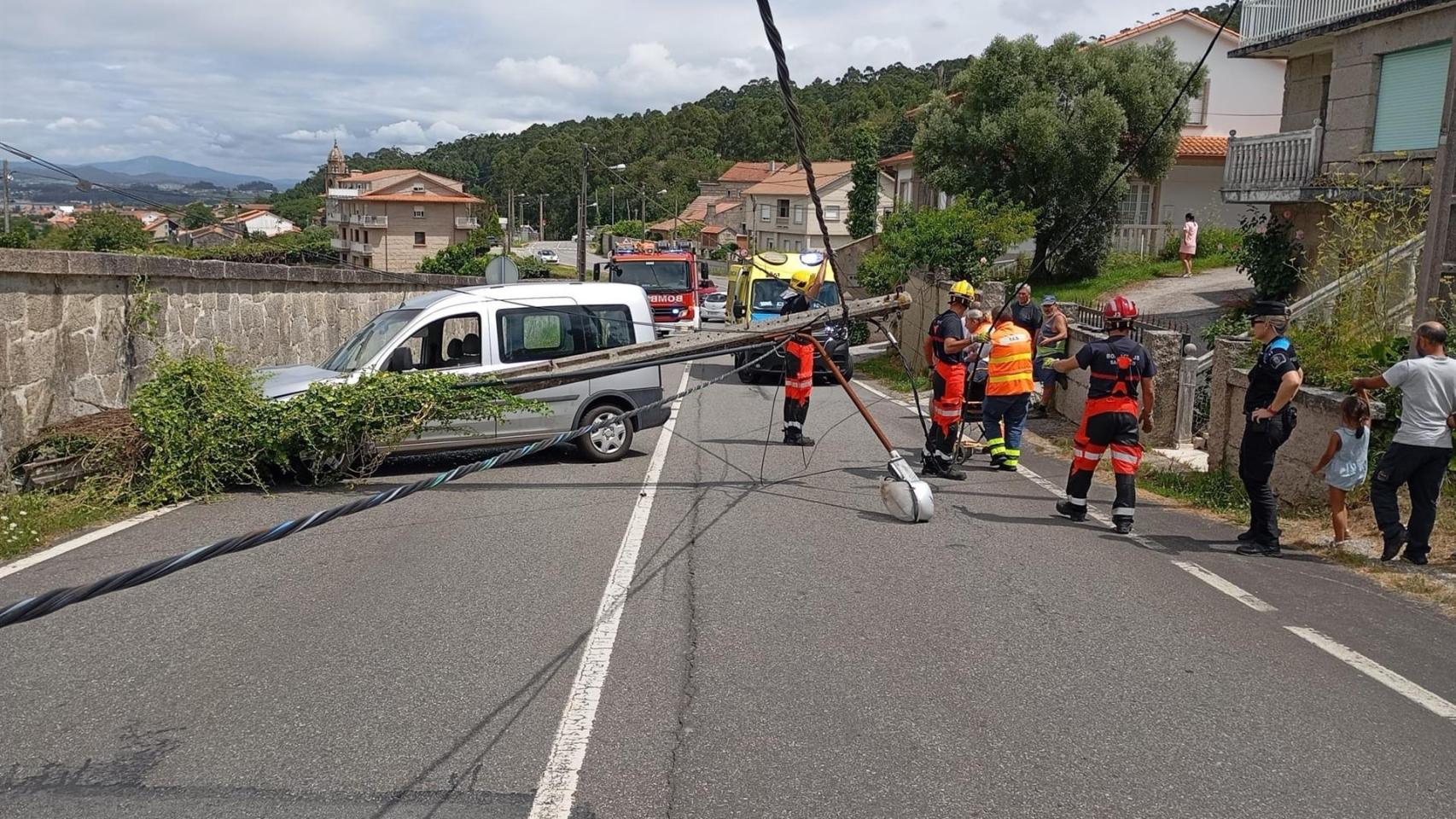 Accidente en Sanxenxo.