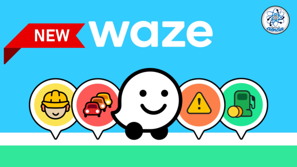 Aplicación de Waze.