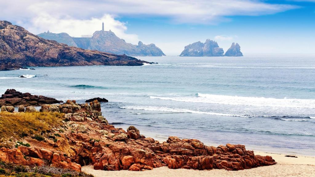 Vitas del faro de Cabo Vilán desde las playas da Reira