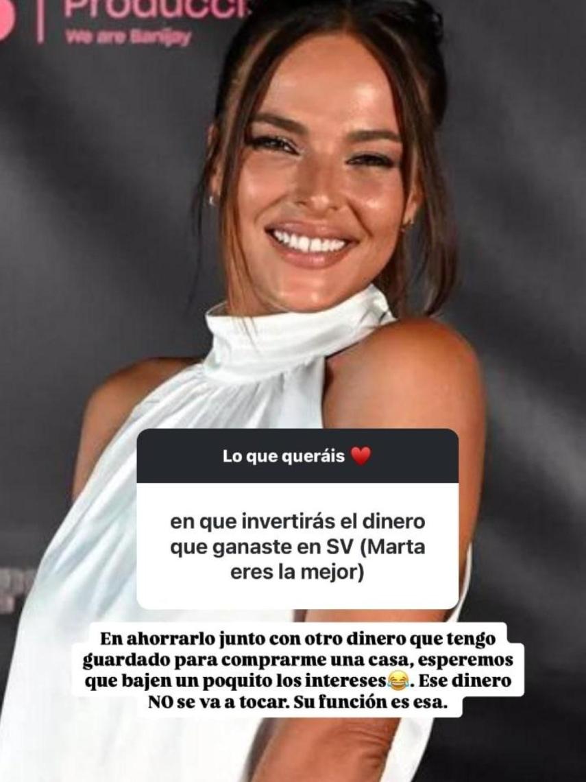 Historia de Marta Peñate en su cuenta de Instagram.