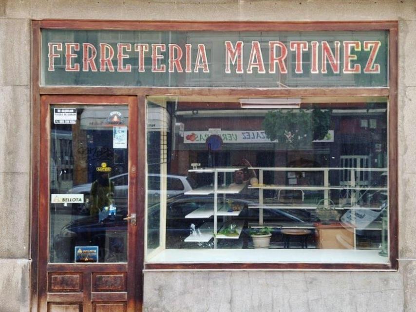 La Ferretería Martínez de Os Mallos, en A Coruña, en una imagen cedida por @masmusicdjs.