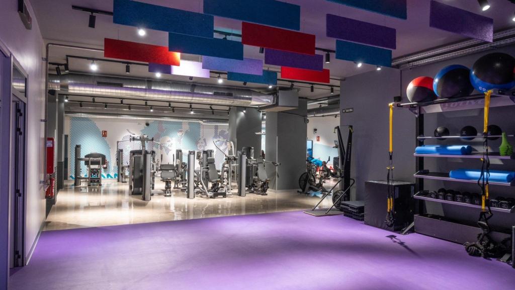 Interior de uno de los centros de Anytime Fitness.