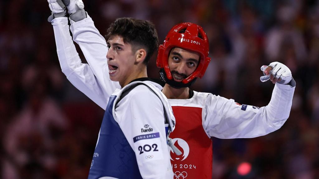 Adrián Vicente, tras quedarse sin el bronce en los Juegos Olímpicos de París.