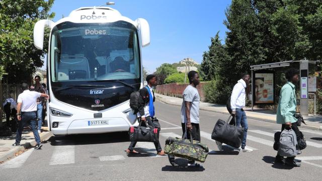 Llegada de 90 subsaharianos al centro Barnabitas, gestionado por la orden San Juan de Dios en Palencia