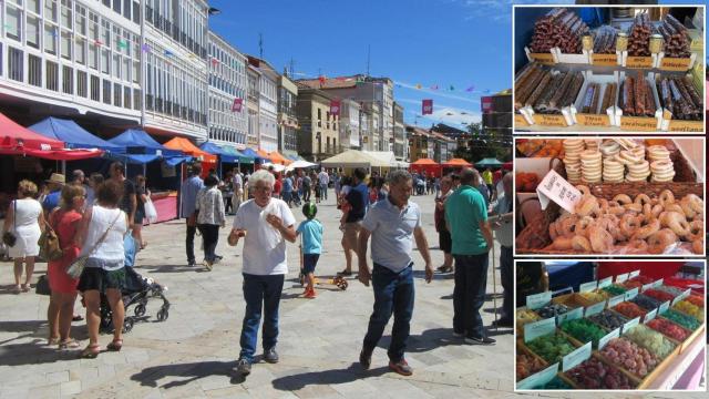 La Feria del Dulce de Aguilar de Campoo y alguno de los expositores, en imagen de archivo