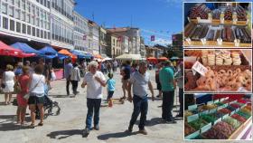 La Feria del Dulce de Aguilar de Campoo y alguno de los expositores, en imagen de archivo