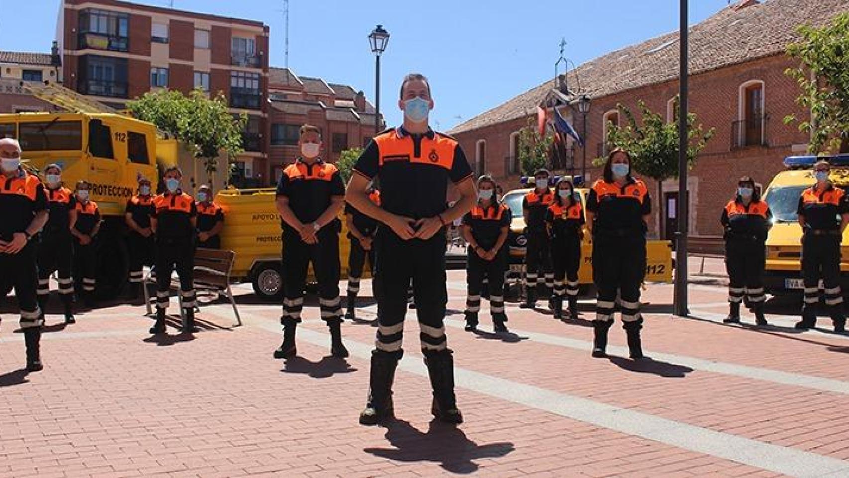 Imagen del anterior cuerpo de voluntarios de Protección Civil