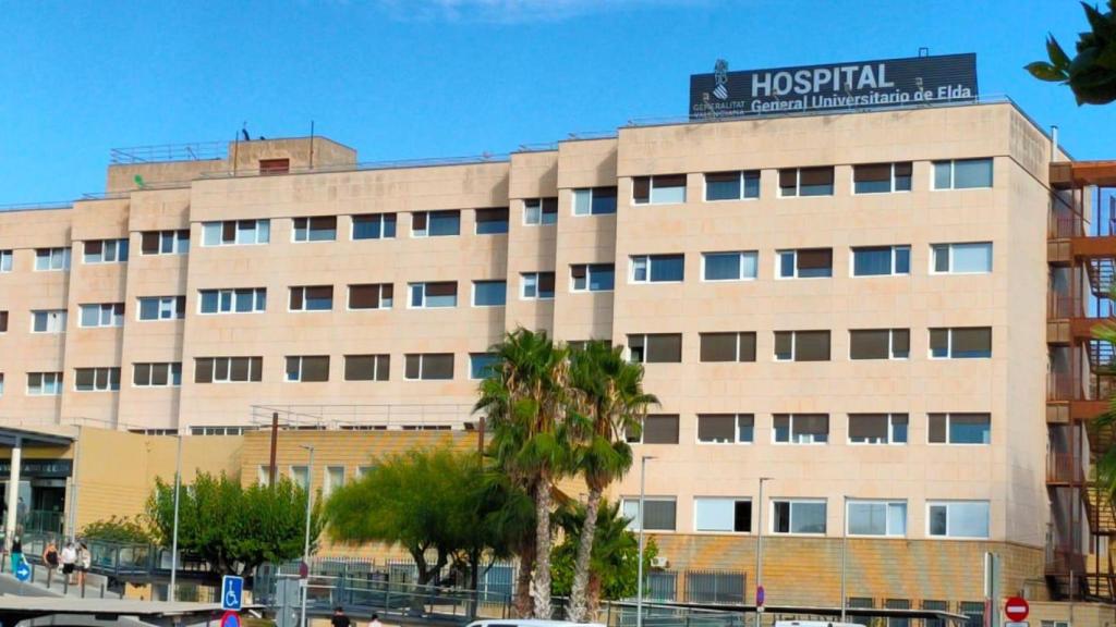 Hospital de Elda, al que está adscrito el Centro de Salud de Sax.