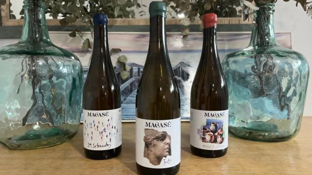 Los tres vinos de la bodega onubense Magasé puntuados en la guía Peñín como 'Excelentes'.