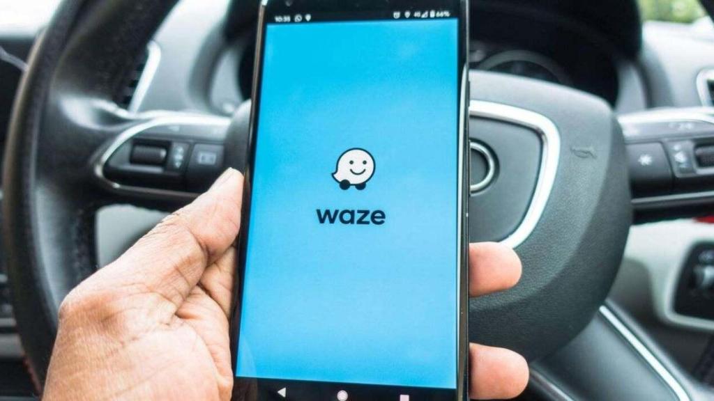 Imagen de archivo de la app de Waze.