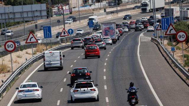 Una carretera de Madrid.