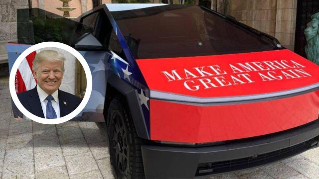 El Tesla Cybertruck de Donald Trump.