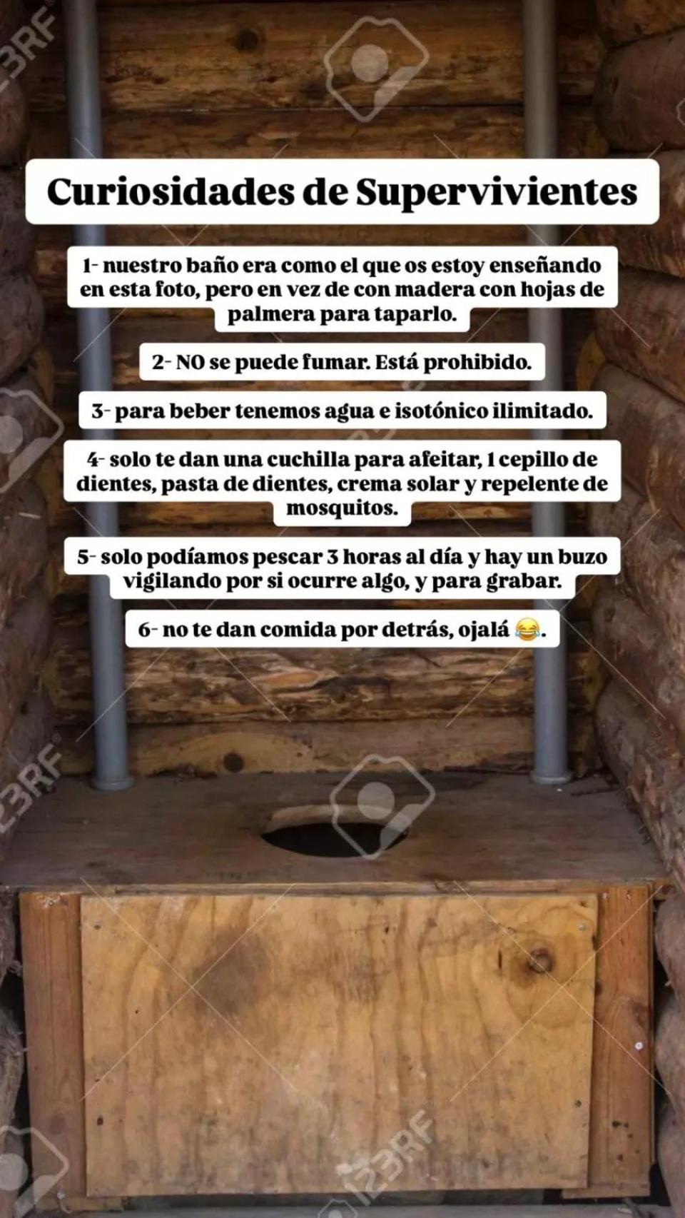 Historia de María Peñate en su cuenta de Instagram.