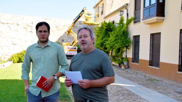 Francisco Guarido y Pablo Novo, en la calle Postigo