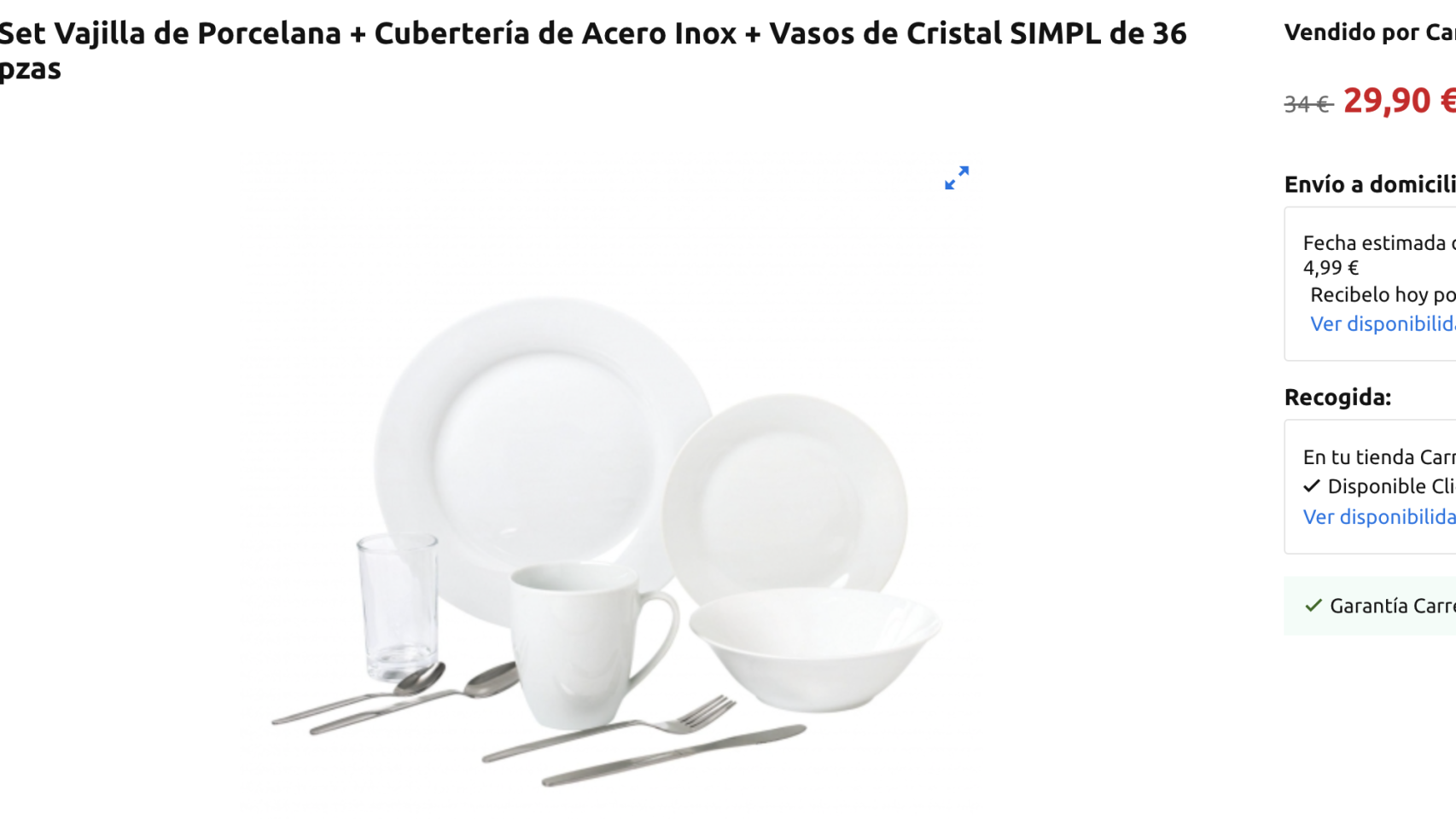 Carrefour platos cristal outlet