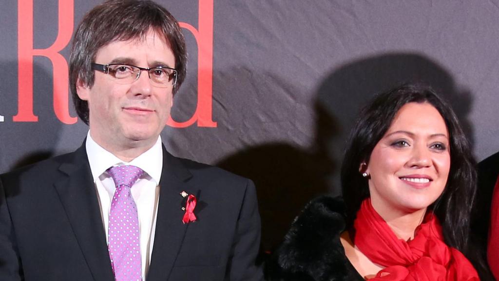 El matrimonio en un evento en 2016, en Barcelona.