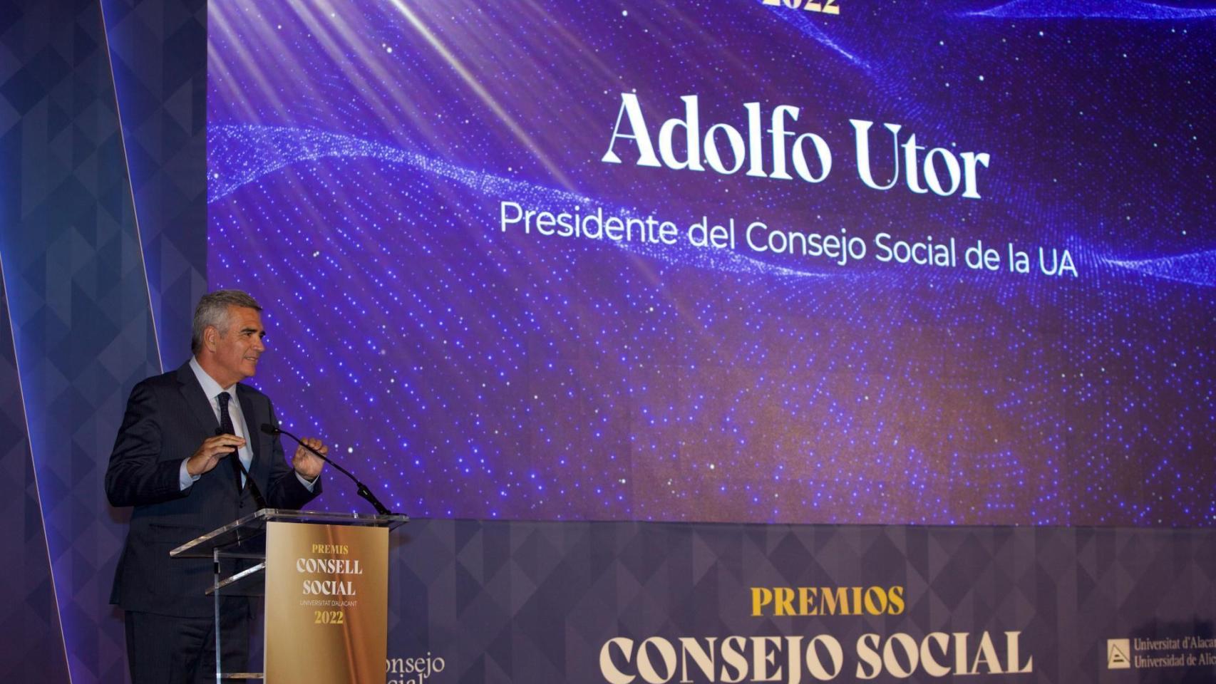 Adolfo Utor como presidnete del Consejo Social de la UA.
