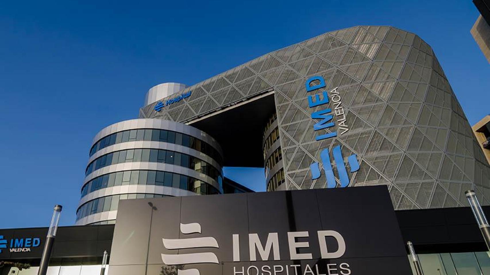 Fachada del hospital IMED Valencia.
