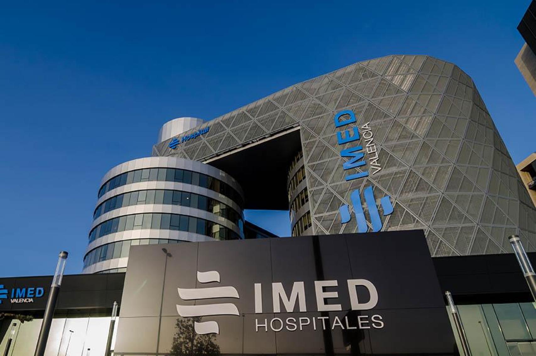 Fachada del hospital IMED Valencia.