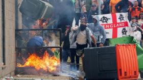 Imagen de archivo de protestas contra la inmigración